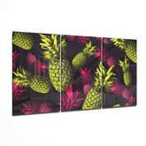 Pineapples Glass Wall Art.